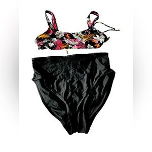 Time and Tru two piece high waist, tummy control bottom (XL)